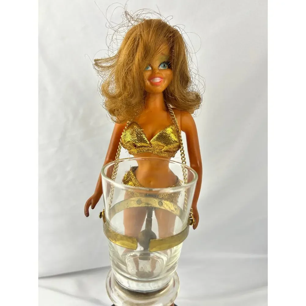 Cinderella Go Go Dancer Ice Bucket Bar Display 1969 Ponytail Japan Works